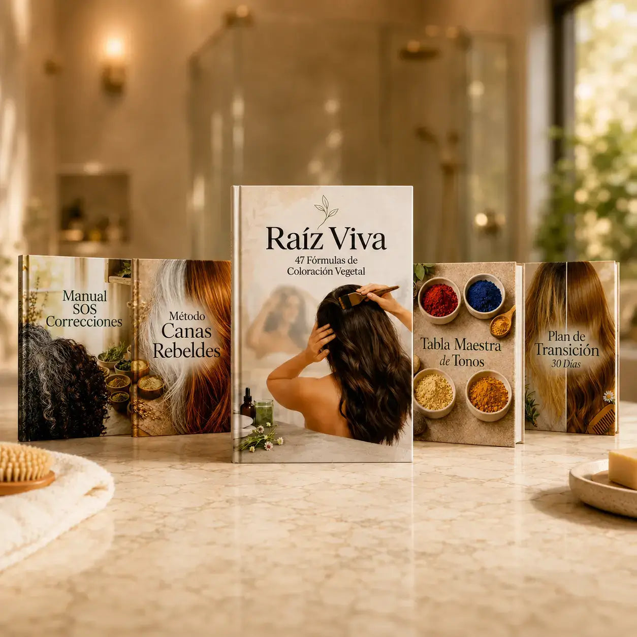 RAÍZ VIVA™ El Sistema Completo de Coloración Vegetal Profesional desde Casa
