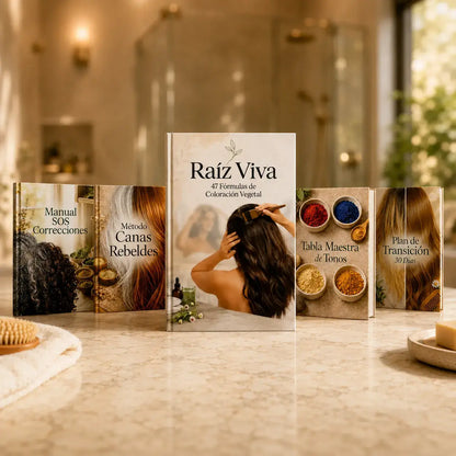 RAÍZ VIVA™ El Sistema Completo de Coloración Vegetal Profesional desde Casa